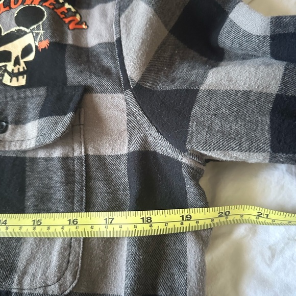 Disney Halloween Plaid button up - Picture 5 of 7